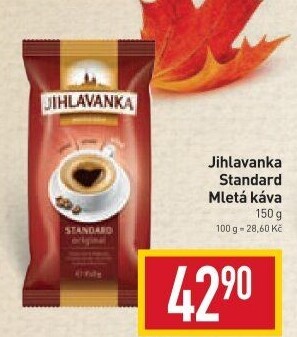 Mletá káva Standard Jihlavanka