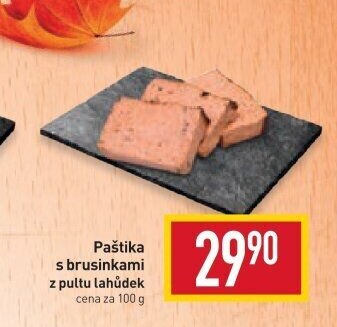 Paštika s brusinkami