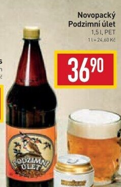 Pivo řezaný ležák Podzimní úlet Pivovar Nová Paka