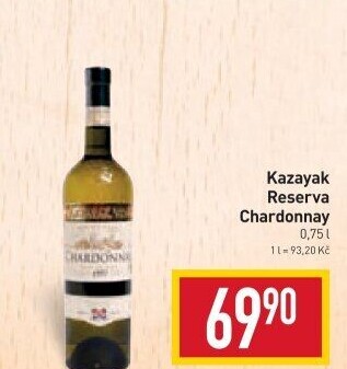 Víno Chardonnay Reserva Kazayak