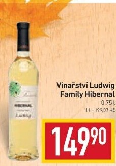 Víno Hibernál Family Vinařství Ludwig