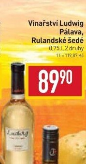 Víno Pálava Vinařství Ludwig