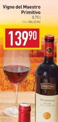 Víno Primitivo Maestro Cielo