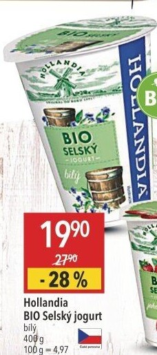 Bílý jogurt selský bio Hollandia
