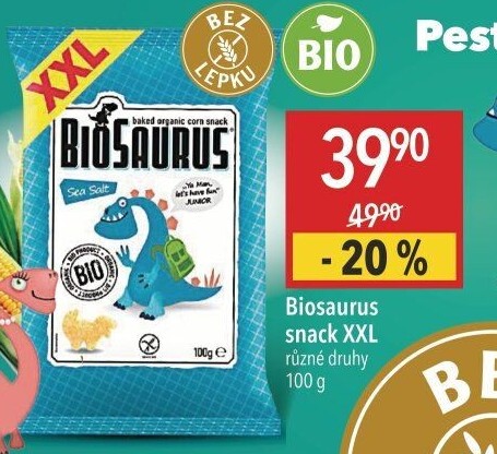 Křupky kukuřičné bez lepku Biosaurus