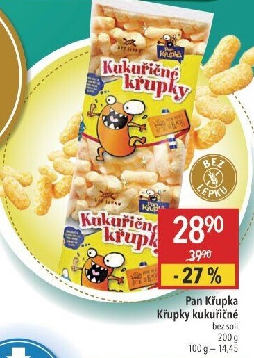 Křupky kukuřičné Klasik
