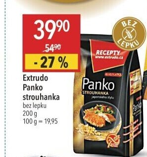 Panko strouhanka bez lepku Extrudo