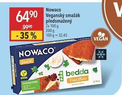 Veganský obalovaný sýr Bedda Nowaco