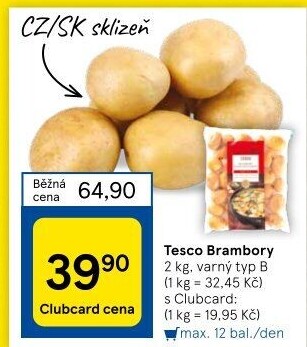 Brambory Tesco