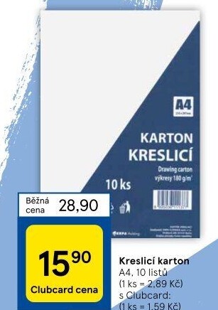 Kreslicí karton A4