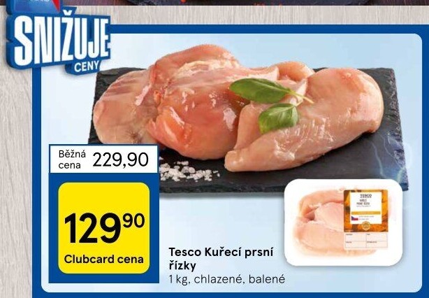 Kuřecí prsní řízky Tesco