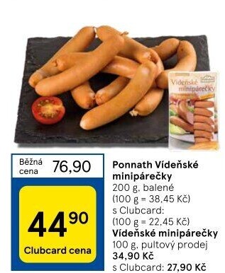 Minipárečky vídeňské Ponnath