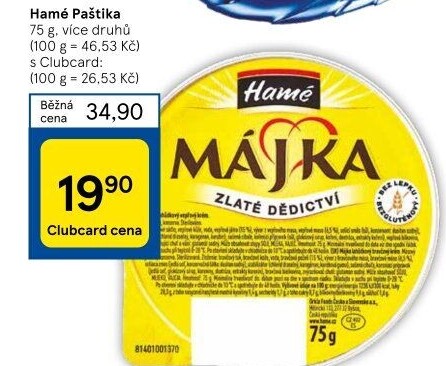 Paštiky Hamé