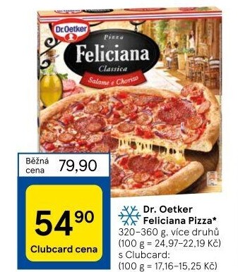 Pizza mražená FelicianaDr. Oetker