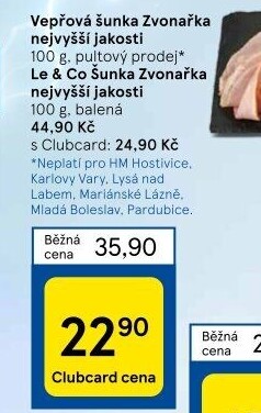 Šunka vepřová Zvonařka nejvyšší jakosti