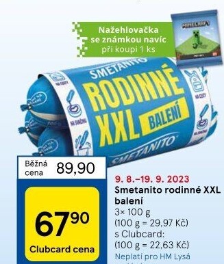 Sýr tavený Smetanito Želetava