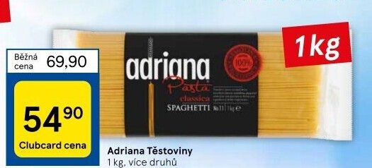 Těstoviny semolinové Adriana