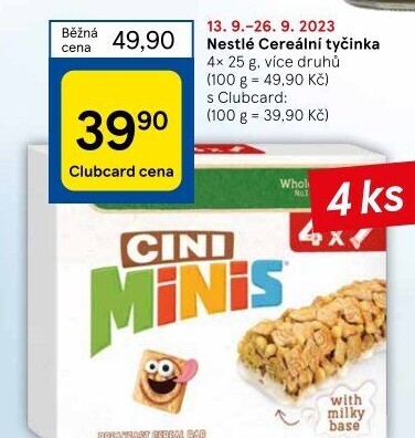 Tyčinka cereální Nestlé