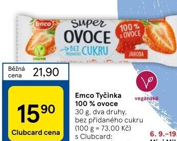 Tyčinka Super Ovoce Emco