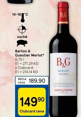 Víno Merlot B&amp