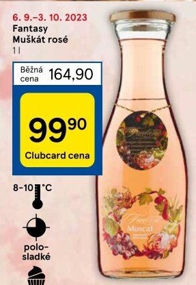 Víno Muscat Rosé Migdal Fantasy Chateau Cojusna
