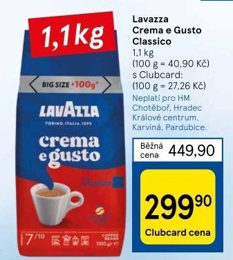 Zrnková káva Crema e Gusto Classico Lavazza