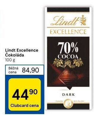 Čokoláda Excellence Lindt