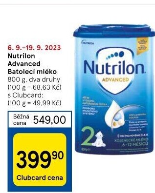 Kojenecká výživa Nutrilon Advanced