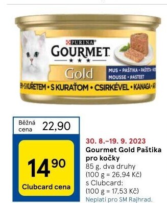 Konzerva pro kočky Gold Gourmet Purina