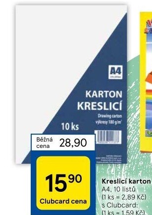 Kreslicí karton A4