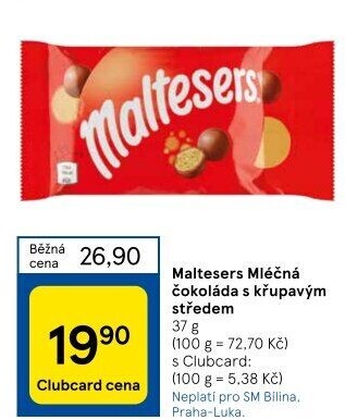 Pralinky čokoládové Maltesers