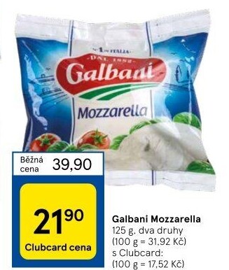 Sýr Mozzarella Galbani