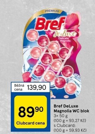 WC blok tuhý De Luxe Bref