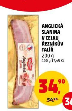 Anglická slanina Řezníkův talíř