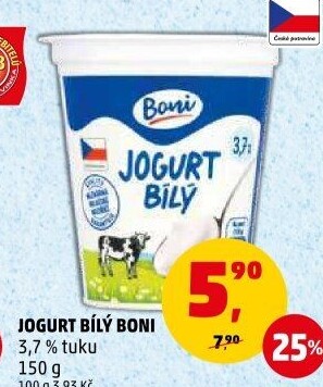 Bílý jogurt Boni
