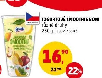 Jogurtové smoothie Boni