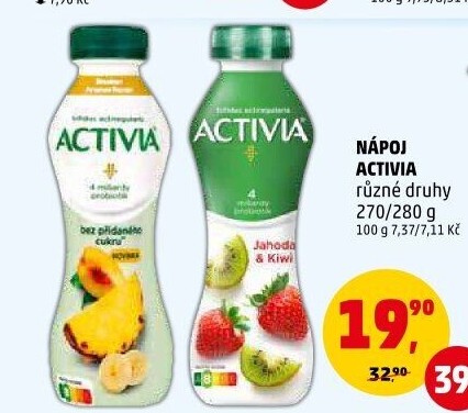 Jogurtový nápoj Activia Danone