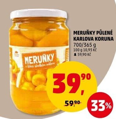 Kompot meruňky Karlova Koruna