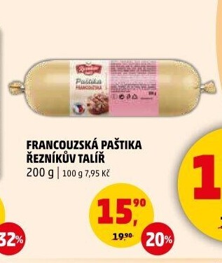 Paštika francouzská Řezníkův talíř