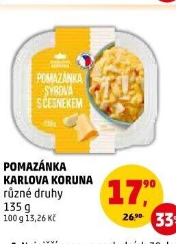 Pomazánky Karlova Koruna