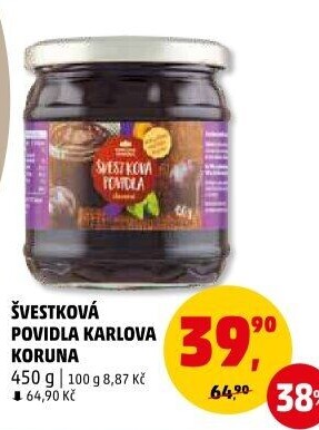 Povidla Karlova Koruna