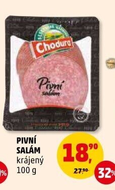 Salám pivní Beskydské uzeniny Chodura
