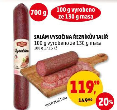 Salám Vysočina Řezníkův talíř