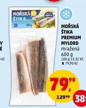 Štika mořská kuchaná mražená Premium Mylord