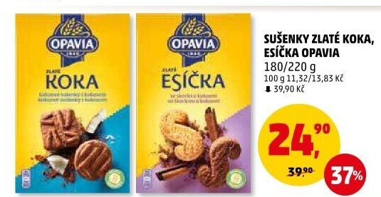 Sušenky Koka Zlaté Opavia