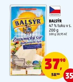 Sýr Balsýr Mlékárna Žirovnice