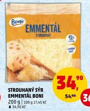 Sýr Ementál strouhaný Boni