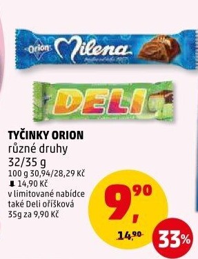 Tyčinky čokoládové Orion
