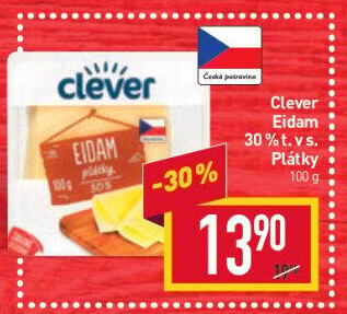 Sýr Eidam 30% Clever