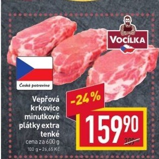 Vepřová krkovice bez kosti Vocílka